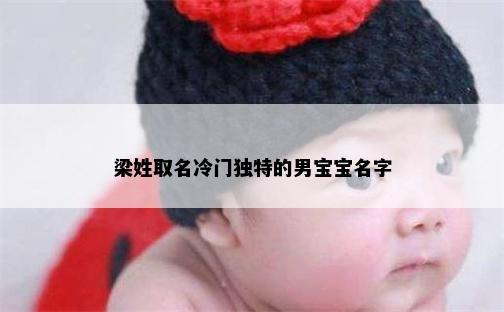 梁姓取名冷门独特的男宝宝名字