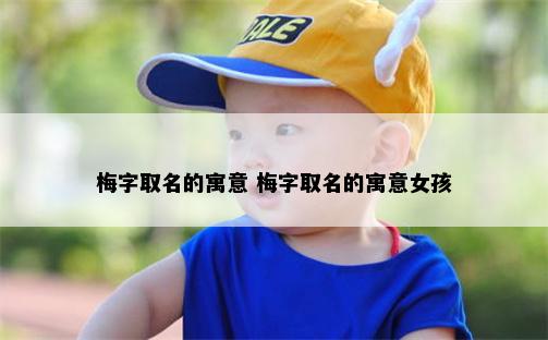 梅字取名的寓意 梅字取名的寓意女孩